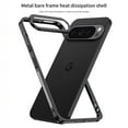 thumbnail image 2 of Dteck Bumper Case for Google Pixel 9 / 9 Pro, Ultra-Thin Metal Frame + Camera Lens Protector Case Shockproof Heat Dissipation Bumper for Google Pixel 9 / 9 Pro,Silver, 2 of 9