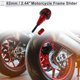 thumbnail image 2 of Slider de marco de motocicleta de 20mm, protección de carenado de rueda de aleación de aluminio y plástico, protector de almohadilla de choque, 62mm, 136mm, rojo, 1 Pc, 2 of 7