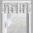 thumbnail image 2 of Ambesonne Astronaut Window Valance, Space Elements and Stars, 54" X 12", Charcoal Grey and White, 2 of 5