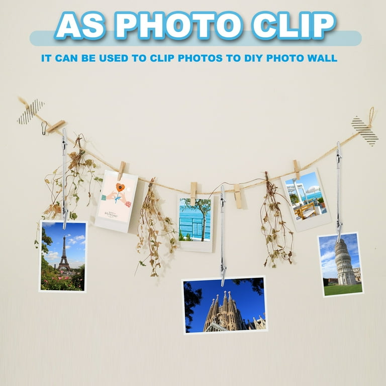 5 Stuks Dubbele Kop Alligator Clip, Metalen Draad Foto's Memo Opmerking Clips, Buigbare Stevige Duurzame Metalen Sterke Clip voor School Kantoor Bruiloft