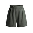 thumbnail image 5 of ZHYou Summer Shorts for Women Lightweight Stretch Casual Comfy Shorts Pull On Mid Waisted Short with Pockets,Dark Gray,Size XL, 5 of 6
