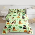 thumbnail image 2 of Castle Fairy Cartoon Animal Dogs Full Size Comforter Sets 3-Piece for Boys Girls,St. Patrick's Day Bedding Comforter Set,Green Four Leaf Clover Lightweight Bedding Sets,Super Cozy Room Decor, 2 of 8