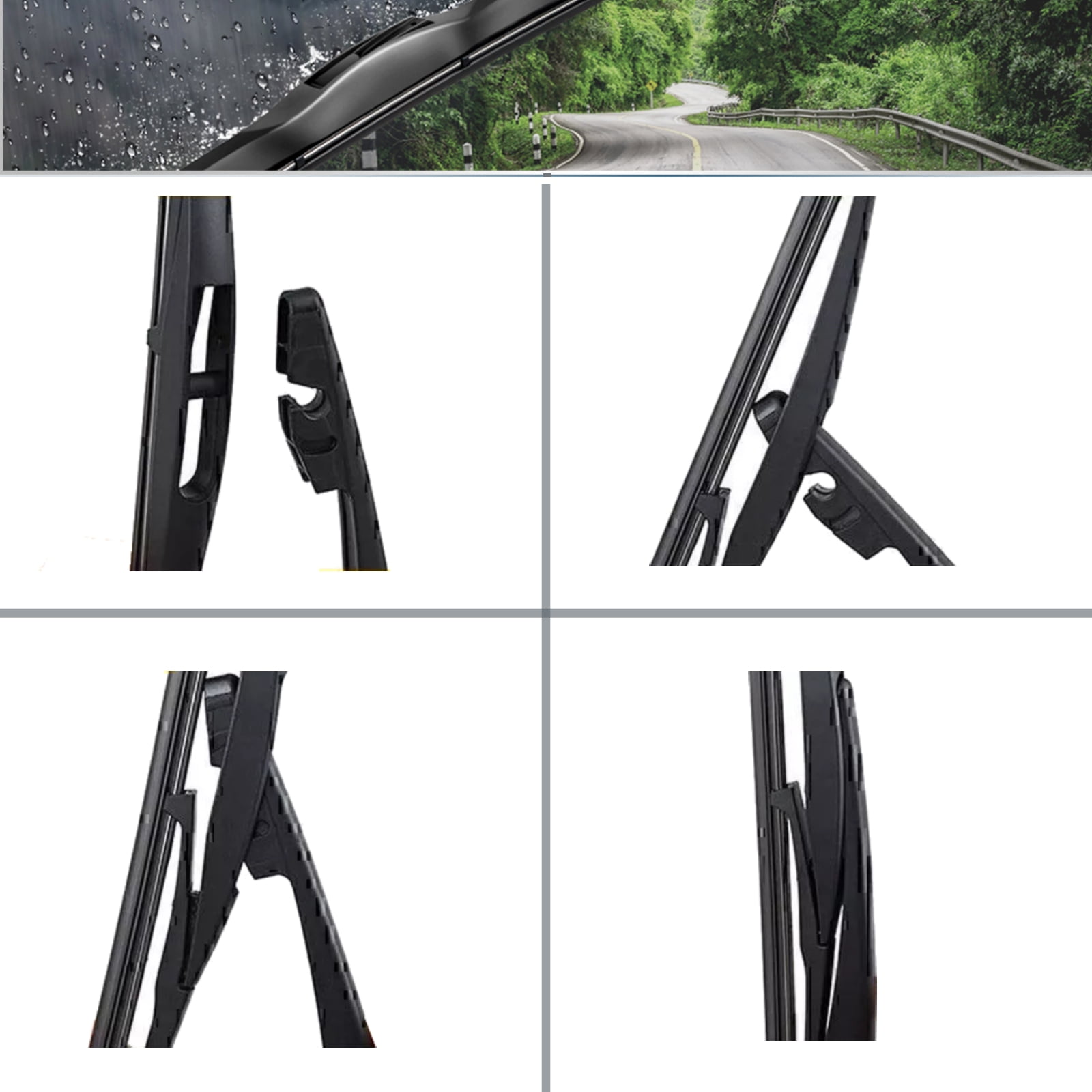 SOCOOL Windshield Wipers Replacement for Subaru Outback 2015-2019 Front Rear Wiper Blades and Rear Windshield Wiper Arm, 26"+17"+14"+12" (Pack of 4), Y29Z462B
