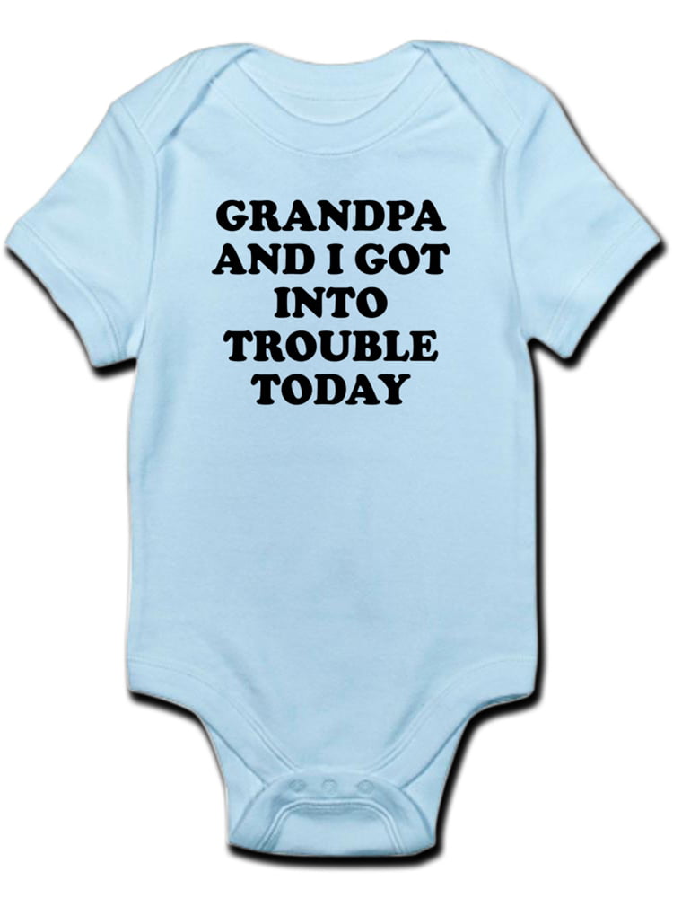 Cafepress Cafepress Grandpa And I Got Into Trouble Body Suit Baby