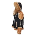 thumbnail image 4 of Jordan Craig El Jefe Shearling Moto Jacket 91625, Black Coffee, Medium, 4 of 5
