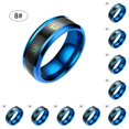 thumbnail image 3 of sweethay Anillo de temperatura Acero Emoción Anillos de humor Pareja Joyería de mano sensible inteligente, Tamaño 8, Azul Type2 NO2 sweethay  CBP153445, 3 of 5