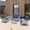 Blue, variant on PARKWELL 5-Piece Outdoor Patio Conversation Furniture Set for Backyard, Deck w/Wicker Rocking Chairs Matching Side Table,Loveseat,Coffee Table, Seat Cushions