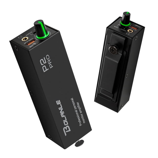 Amplificador de auriculares Bolanle P2 USB C, monitor intrauditivo portátil