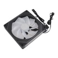 thumbnail image 1 of ARGB Case Fans, Quiet Computer Fan 5V 3 Pin ARGN LED ARGB Chassis Fan, 140x140x25mm Case Fan for CPU Coolers, CPU Water Coolers, and Computer Cases, ARGB Case Cooling, 1 of 7
