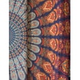 thumbnail image 6 of Pop Popular Handicrafts Indian Hippie Bohemian Beautiful Peacock Mandala Curtain Panels Blue Multi, 6 of 8