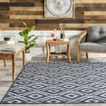 thumbnail image 4 of nuLOOM Jayne Geometric Diamond Indoor/Outdoor Area Rug, 4' x 6', Navy, 4 of 9