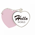 thumbnail image 1 of Interfaz de programador de Hola mundo Bolsa de viaje Mirror maquillaje corazón rosa, 1 of 4