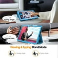thumbnail image 6 of Compatible for UMIDIGI G1/G2/G3 Tablet 2023 Model Case, Kebiory PU Leather Case Support Auto Sleep/Wake, Magnetic Clasp Pocket Folio Smart Cover for UMIDIGI G1/G2/G3 Tablet 10.1 inch - Blue, 6 of 6