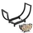 thumbnail image 1 of Mosiee 24-Inch Firewood Rack: Stylish Storage For Indoor & Outdoor Use, 1 of 7