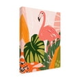 thumbnail image 2 of June Erica Vess 'Jungle Flamingo I' Outdoor Canvas, 2 of 3