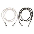 thumbnail image 2 of Seed Beads Gafas Cadena Anteojos Cuerda Retenedor Titular Para Woemn Hombres Paquete De 2 Blanco negro jinwen Collar de gafas, 2 of 6