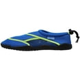 thumbnail image 2 of Norty Big Boy's Water Shoes Aqua Socks Surf Yoga Exercise Pool Beach Swim - RUNS 1 SIZE SMALL 41369-6B(M)US (Blue/Lime), 2 of 5
