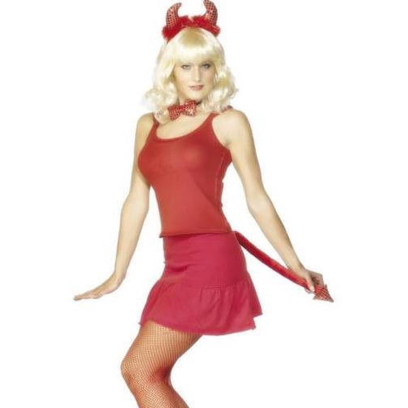 Sequin Devil Costume Set Accessory Kit