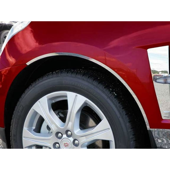 Stainless Steel Wheel Well Trim 4Pc Fits 2010-2016 Cadillac SRX WQ50260 QAA