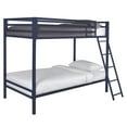 Mainstays Premium Metal Twin over Twin Bunk Bed, Blue