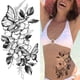 thumbnail image 1 of Fiudx Liquidación De Ahorros De Verano Bocetos Tatuajes Pegatinas Pegatinas Abstractas Flores Rosas, 1 of 2