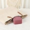 thumbnail image 5 of Unique Bargains Portable Velvet Jewelry Storage Box Dark Pink, 5 of 7