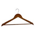 thumbnail image 1 of Mainstays, Adult Wooden Clothes Hanger, Walnut Color, 5 pack, 1 of 8