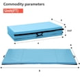 thumbnail image 7 of YRLLENSDAN Large Gymnastics Mat Folding Gym Mat for Kids Leather Tumbling Mat for Gymnastics for Home Schooling and Daycare Cheer Mat Thick Exercise Mat for Home Workout 4×8 ft,Blue, 7 of 7