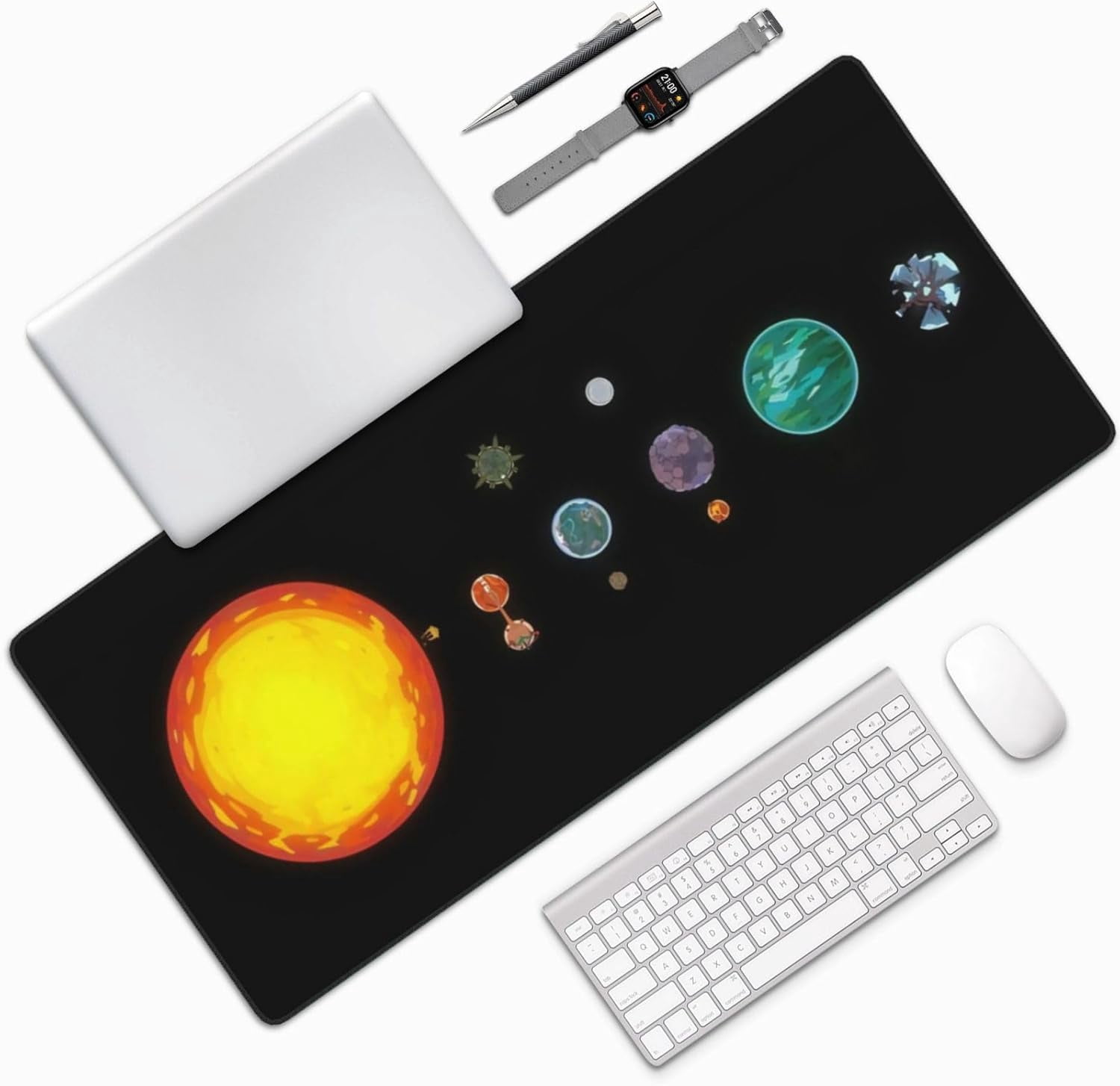 Outer Wilds Gaming Mouse Pad XXL Large Extended Computer Full Desk Pad 35.4.5x15.7 inch Computer Mouse Mat Keyboard for Home Office