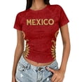 thumbnail image 3 of 2026 New Mexico Soccer Jersey Womens, Mexico National Team Graphic Style, Mexican Jersey Soccer T-Shirt, Crew Neck Short Sleeve Sport Tee for Travel and Everyday Wearing for Adult, 3 of 8