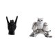 thumbnail image 1 of Escultura de mano de búho con gesto de roca, estatua de animal moderna, adorno creativo para para apartamento, dormitorio, sala de estar, decorac, 1 of 8