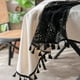 thumbnail image 4 of Nvzi Mantel con estampado de ramas de pino, empalme hueco, mantel pequeño y fresco para mesa de comedor, mantel de tela decorativo para restaurante (verde, 260 * 140 cm), 4 of 4