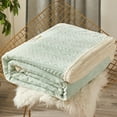 thumbnail image 4 of Btomtd 70"x80" Fleece Blanket Thickened for Air Conditioning Office Nap Cover Super Soft Flannel Throw Blanket Warm Cozy Bed Blanket Heavy Blanket, Green, 4 of 6