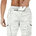 thumbnail image 4 of One opening Men Drawstring Joggers Trousers Gym Workout Track Pants with Pockets, 4 of 5