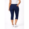 thumbnail image 2 of ellos Women's Plus Size Capri Jegging - 30, Indigo, 2 of 3
