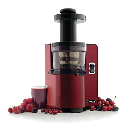 Omega - Vertical Slow Masticating Juicer - Red
