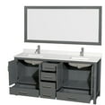 thumbnail image 7 of Wyndham Collection Wcs141472d-Qtz-Unsm70 Sheffield 72" Free Standing Double Basin Vanity, 7 of 7