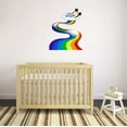 thumbnail image 2 of Cute Cartoon Mouse sleeping on Cloud Rainbow Wall Decal Wall Art Sticker Designs Vinyl Stickers For Home House Walls Rooms Windows Bedroom Decoration Size (26x26 inch), 2 of 3