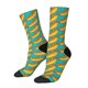 thumbnail image 1 of Balery Hot Dogs 8 Calcetas Largas con Estampado para Hombre y Mujer – Suaves y Transpirables, Talla Única (US 5-11), 1 of 6
