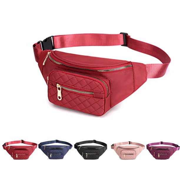 Women Waist Bag Zipper Chest Bag Sport Run Fanny Pack Crossbody Bag