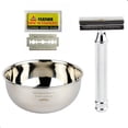 thumbnail image 1 of Kit The Shaving Co. Rastrillo Afeitado Vasija Acero Navajas amarillo 1, 1 of 9