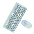 thumbnail image 4 of Combo Clavier et Souris Sans Fil, Clavier et Souris Sans Fil 86 Touches pour Bureau Bleu, Vert, Noir, 4 of 7