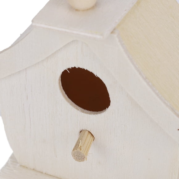 Decoración del Hogar Jaula de Pájaros, Casa de Pájaros, Nidos de Pájaros Adornos de Madera Platana para Pájaros de Golondrinas