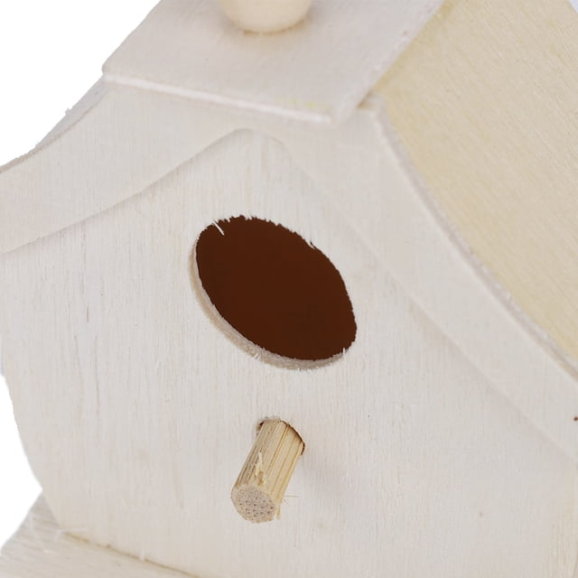 Decoración del Hogar Jaula de Pájaros, Casa de Pájaros, Nidos de Pájaros Adornos de Madera Platana para Pájaros de Golondrinas