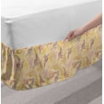 thumbnail image 2 of Kangaroo Bed Skirt, Detailed Hand-drawn Vintage Style Upside down Graphic Australian Pattern, Elastic Bedskirt Dust Ruffle Wrap Around for Bedding Decor, 4 Sizes, Multicolor, by Ambesonne, 2 of 2