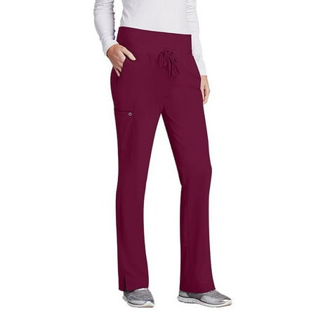Barco One Women's 5-Pocket Knit Waistband Flare Scrub Pant - 5206