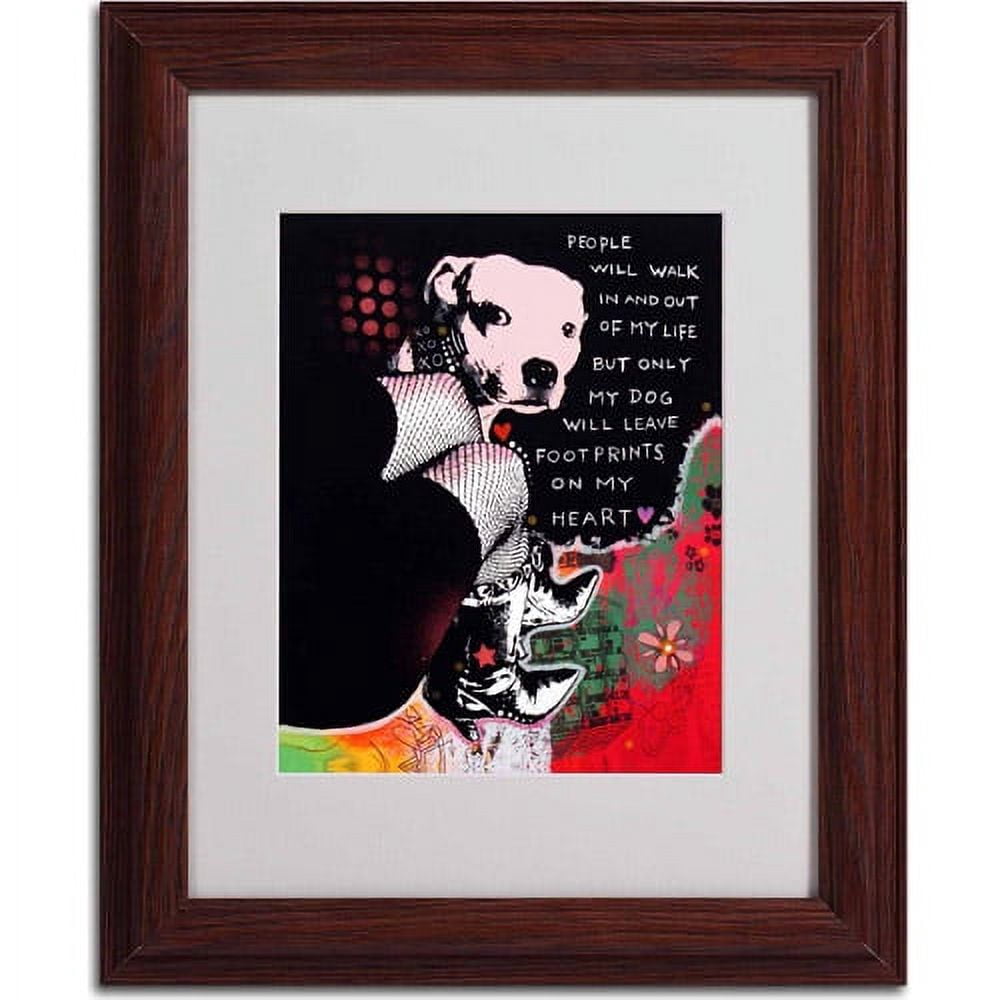 Matted art under acrylic in a wood frame