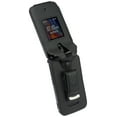 Case for Schok Flip 2022 Phone, Nakedcellphone [Black Vegan Leather