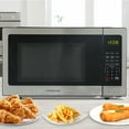 thumbnail image 3 of Farberware 1.1 cu ft Microwave Oven, 1000W Countertop Microwave Oven with 8 Auto Cook Settings, Stainless Steel, 3 of 6