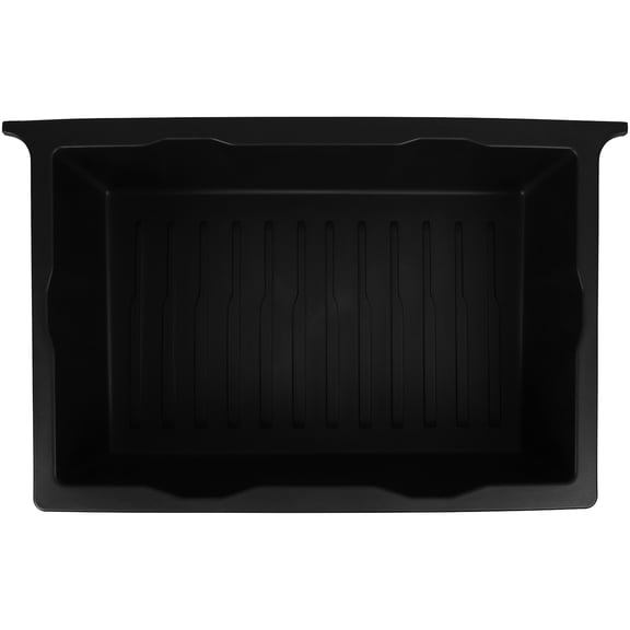 WEUVEB Car Front Seat Floor Organizer with Plastic Storage Case for Driver Convenience and Vehicle Organization